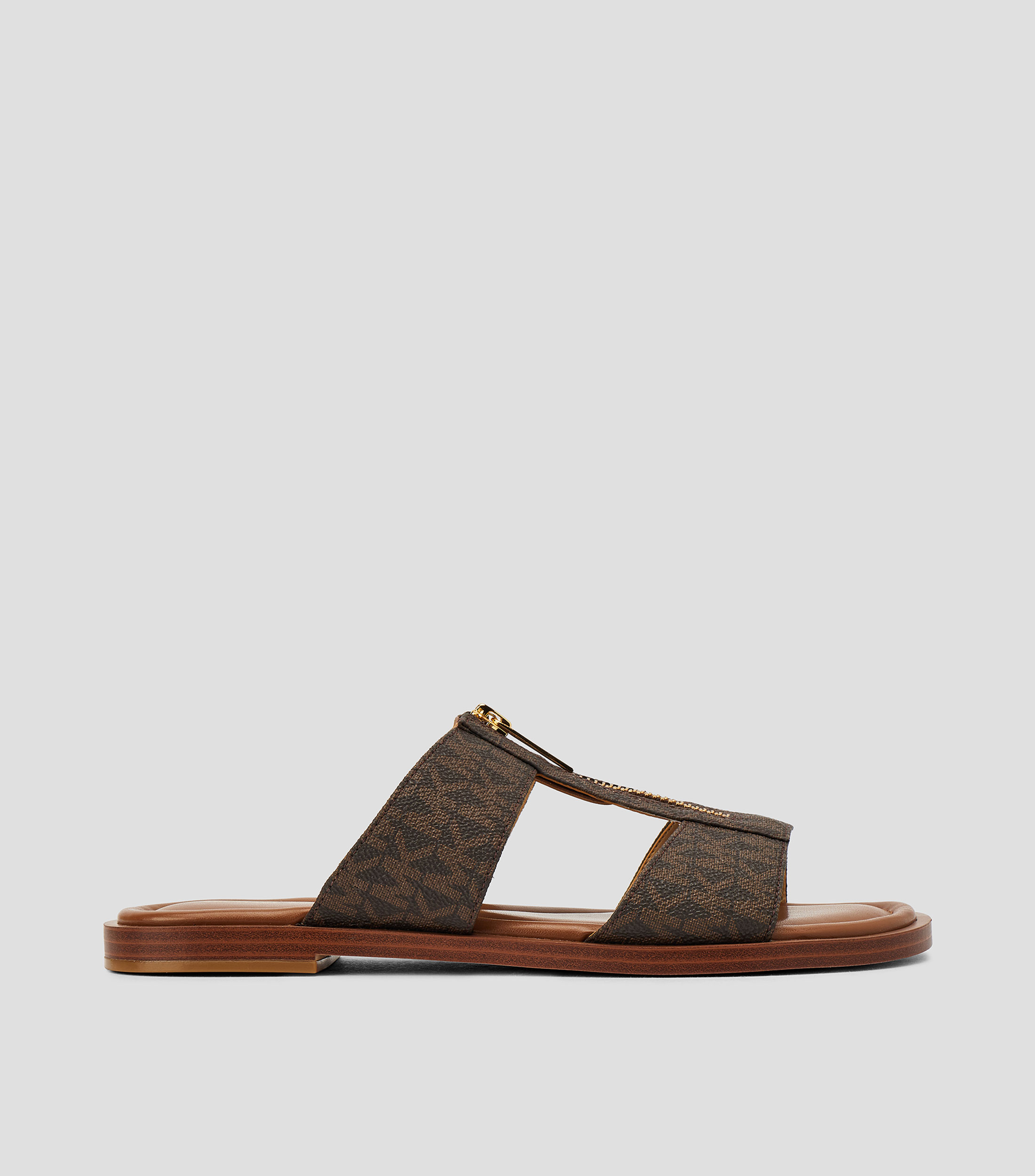 Sandalias planas monogram Mujer